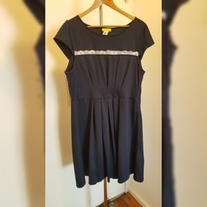 Navy Modcloth Business Finesse Dress